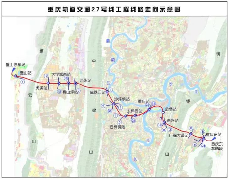 重庆27号线（地铁线路规划图站点有哪些？）