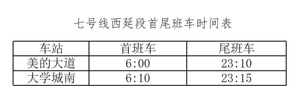 广州地铁7号线（站点线路图+运营时间表）