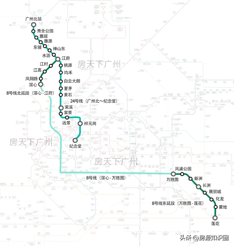 广州地铁8号线线路图(广州地铁8号线线路图及站点名称)