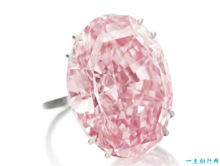 世界十大最贵的珠宝首饰：粉红之星 7200万美元